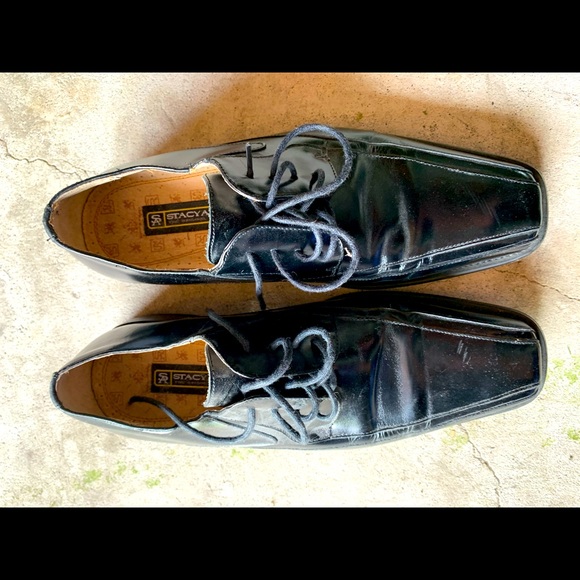 Stacy Adams black dress shoes. Size 8. EUC. - Picture 1 of 5